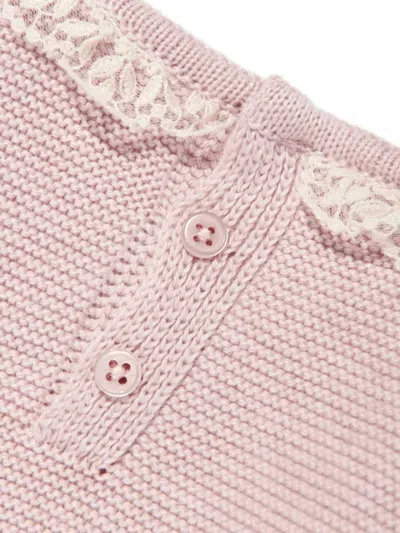 Paz Rodriguez Knitted Romper In Neutral