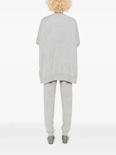 Gotha Open-front Cardigan In Gray