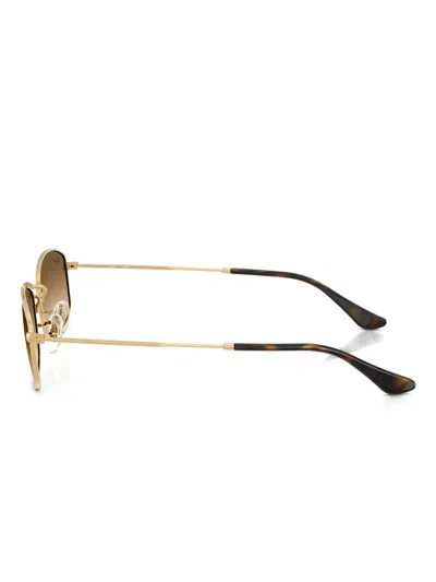 Ray Ban Ray-ban 55mm Gradient Irregular Sunglasses In Brown