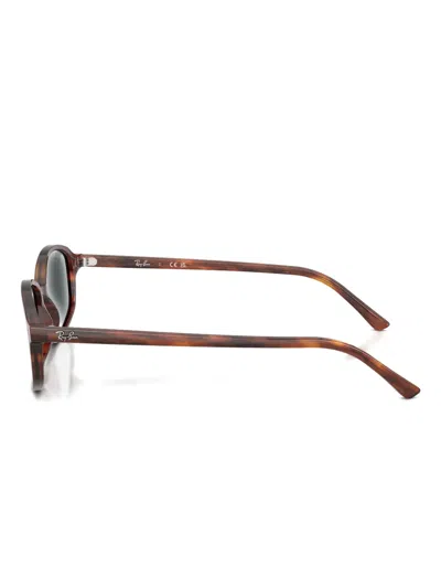 Ray Ban Sam Rectangle-frame Sunglasses In Brown