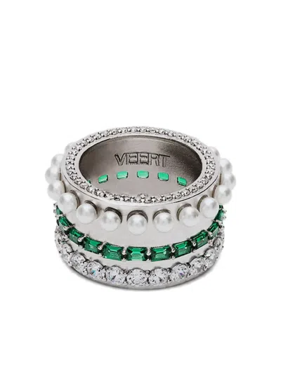 Veert The Thick Layered Ring In White