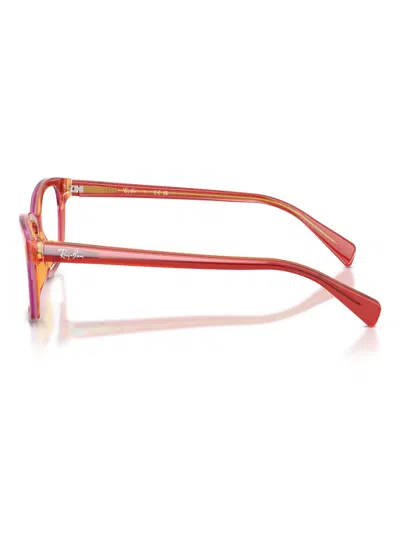 Ray-ban Junior Square-frame Glasses In Metallic