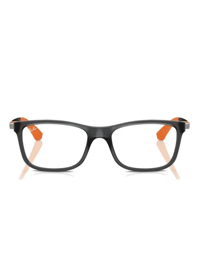 Ray-ban Junior Rectangle-frame Glasses In Gold