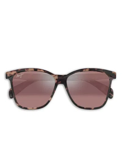Maui Jim Tortoiseshell-effect Sunglasses In Black