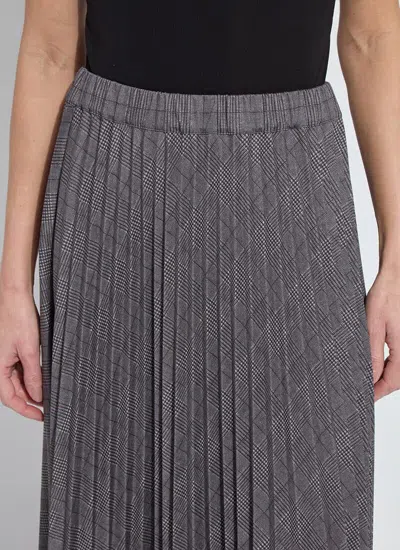 Lyssé Pierra Ponte Pleated Midi Skirt In Grey In Gray