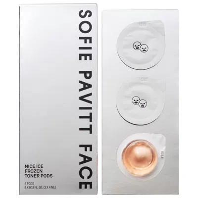 Sofie Pavitt Face Nice Ice Frozen Rescue Treatment To Depuff And Calm Skin, Set Of 3 3, 0.13 Fl. oz Pods /3, 4ml Pods