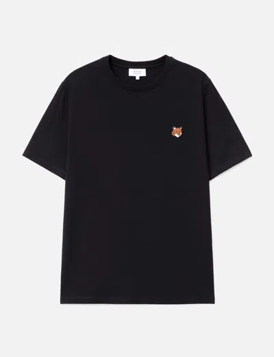 Maison Kitsuné Maison Kitsune Fox Head T Shirt In Black