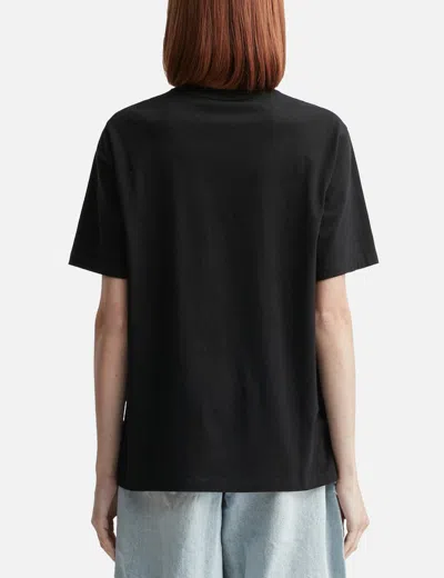 Maison Kitsuné Maison Kitsune Fox Head T Shirt In Black