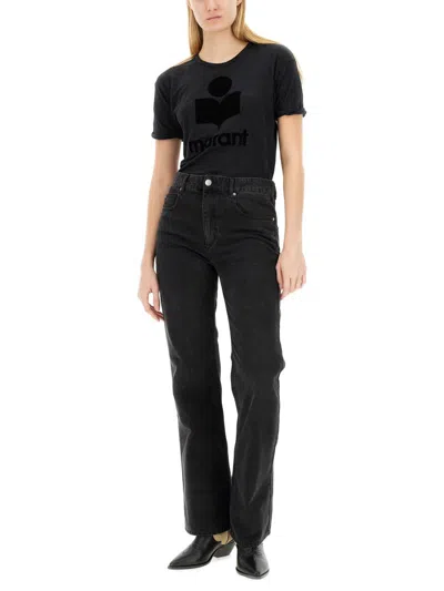 Isabel Marant Étoile Zewel T-shirt In Black