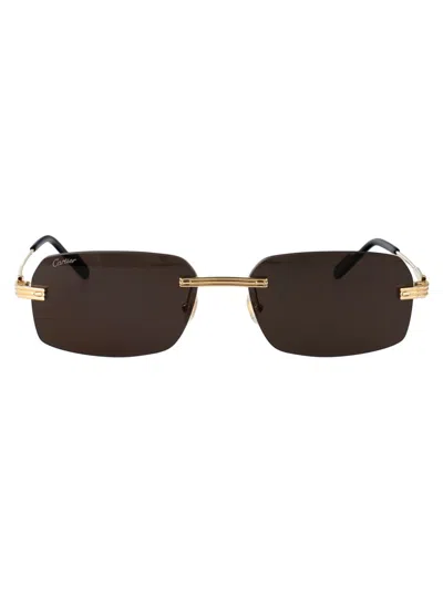 Cartier Sunglasses In Brown