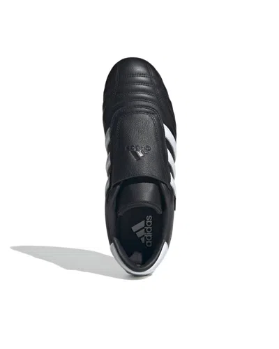 Adidas Originals Taekwondo Striped Leather Sneakers In Black