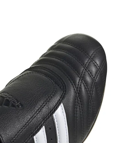 Adidas Originals Taekwondo Striped Leather Sneakers In Black