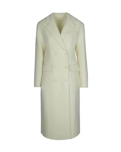 P.a.r.o.s.h Cappotto Doppiopetto Burro In Neutral