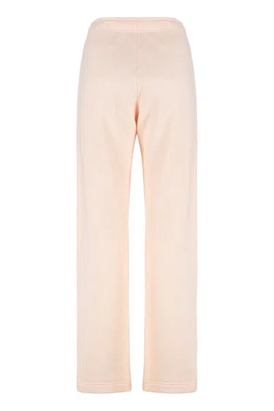 Autry Track Pants In Cotton With Logo In Pink