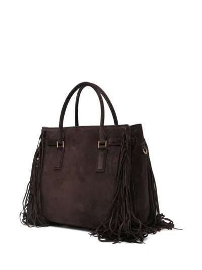Michael Kors Fringed Tote Bag In Brown