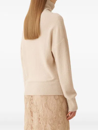 Fabiana Filippi Sequin-embellished Turtleneck Sweater In Yellow