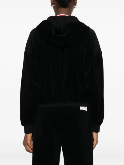Golden Goose Women Cotton Cropped Hoodie In Black