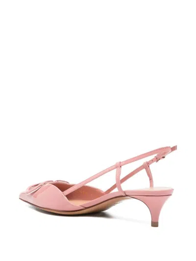 Valentino 40mm Sling-back Vlogo Pumps In Pink