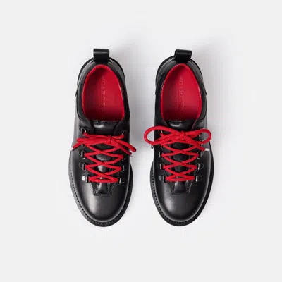 Scarosso Cora Lace-up Boots In Black