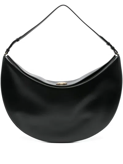 Jacquemus Black The Ovalo Hobo Bag In Black