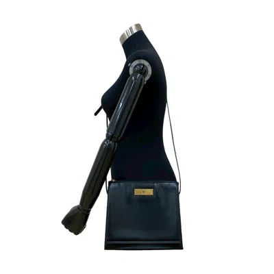 Pre-owned Dior Christian  Black Leather Pochette Shoulder Bag ()