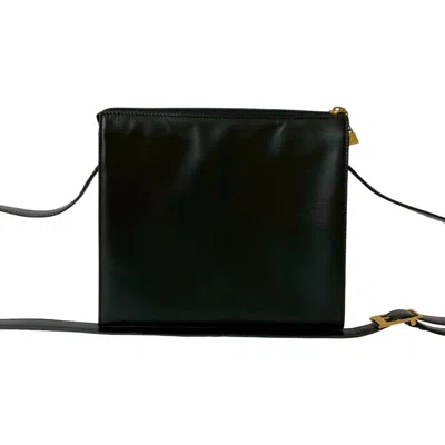 Pre-owned Dior Christian  Black Leather Pochette Shoulder Bag ()
