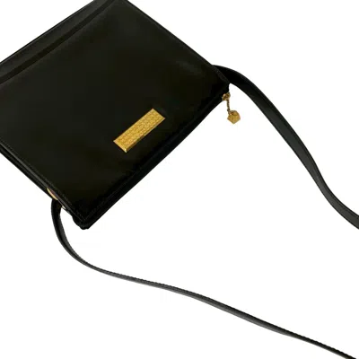 Pre-owned Dior Christian  Black Leather Pochette Shoulder Bag ()