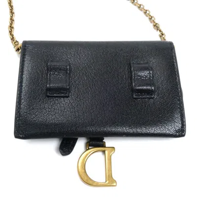 Pre-owned Dior Christian  Black Leather Shoulder Bag ()