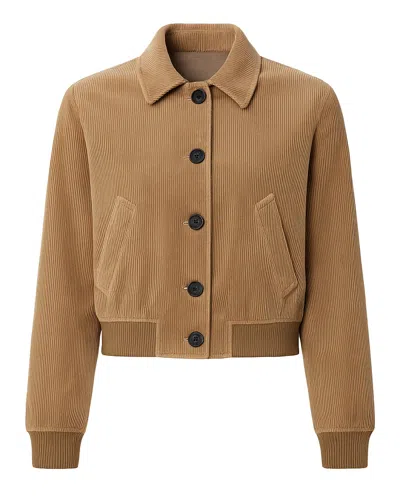 Citizen Of Humanity Lola Eve Bomber In Amber In Brown