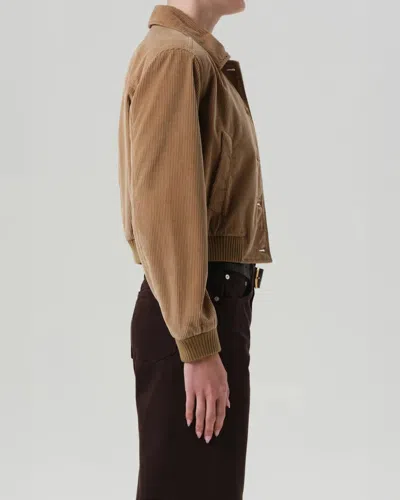 Citizen Of Humanity Lola Eve Bomber In Amber In Brown