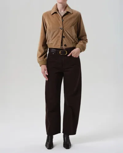 Citizen Of Humanity Lola Eve Bomber In Amber In Brown