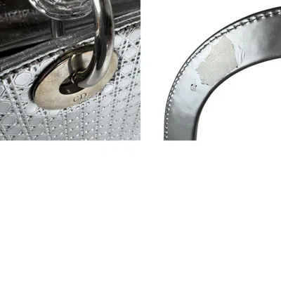 Pre-owned Dior Christian  Silver Leather Handbag Shoulder Bag ()