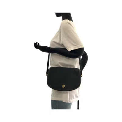 Pre-owned Dior Christian  Trotter Black Canvas Leather Pochette Shoulder Bag ()