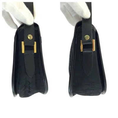 Pre-owned Dior Christian  Trotter Black Canvas Leather Pochette Shoulder Bag ()