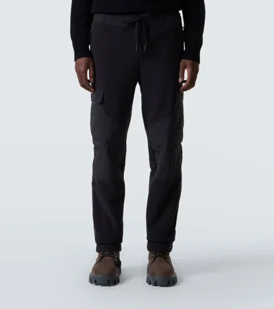 Moncler Cargo Sweatpants In Blue