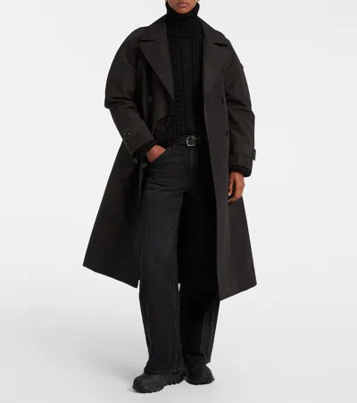 Moncler Genius Moncler X Edward Enninful Zake Technical Trench Coat In Black