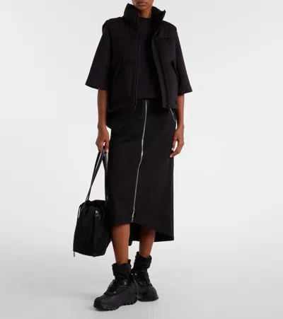 Moncler Genius Moncler X Ee72 By Edward Enninful Neoprene T-shirt In Black