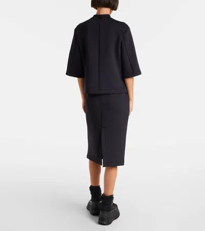 Moncler Genius Moncler X Ee72 By Edward Enninful Neoprene T-shirt In Black