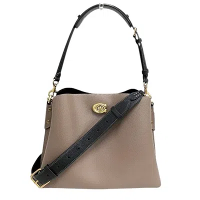 Pre-owned Coach Beige Leather Shoulder Bag ()