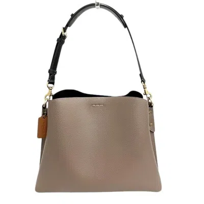 Pre-owned Coach Beige Leather Shoulder Bag ()