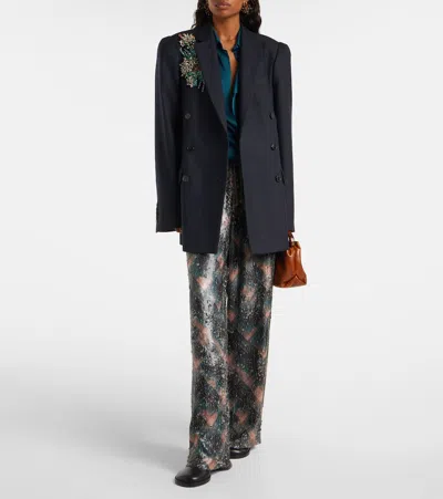 Dries Van Noten Stivali In Pelle Nera Donna In Black