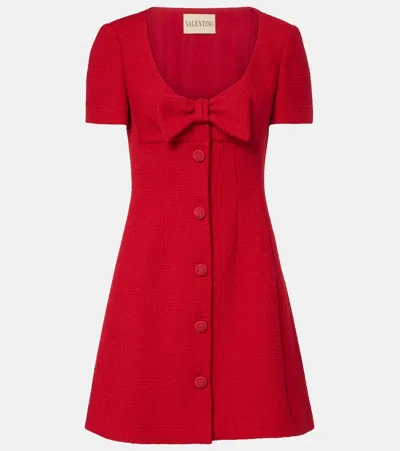 Valentino Bow Detail Dress Scoop Neckline In Gold