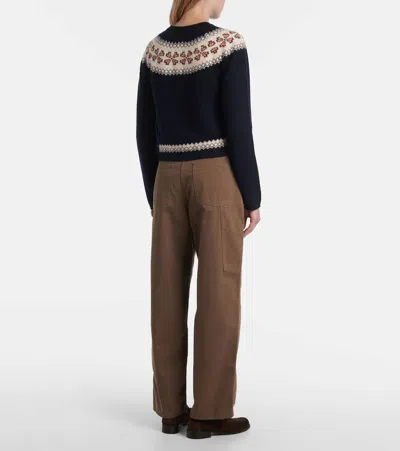 费尔岛羊绒开衫