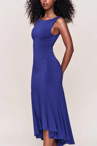 Danielle Guizio Ny Daye Midi Dress In Blue