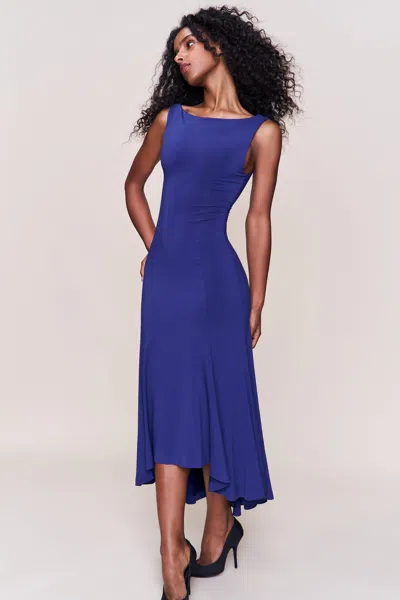 Danielle Guizio Ny Daye Midi Dress In Blue