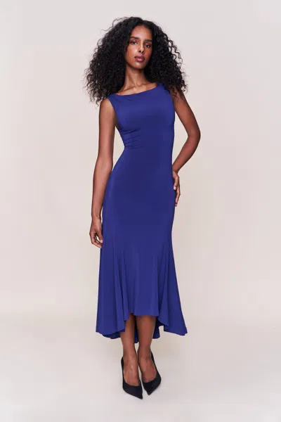 Danielle Guizio Ny Daye Midi Dress In Blue