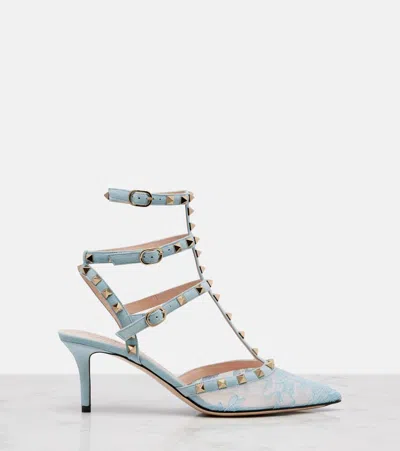Valentino Ankle Strap In Blue