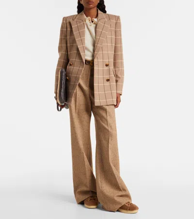 Valentino Vlogo Signature Shearling Sneaker In Nude