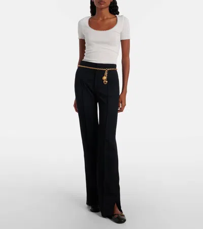 Chloé Black Misty Ballerinas In Black