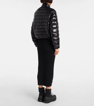 Moncler Genius Moncler X Edward Enninful Knut Short Glossy Down Jacket In Black